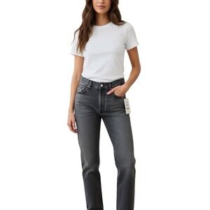 NWT Citizens of Humanity Charlotte in Grayscale High Rise Straight Jeans 29 $278